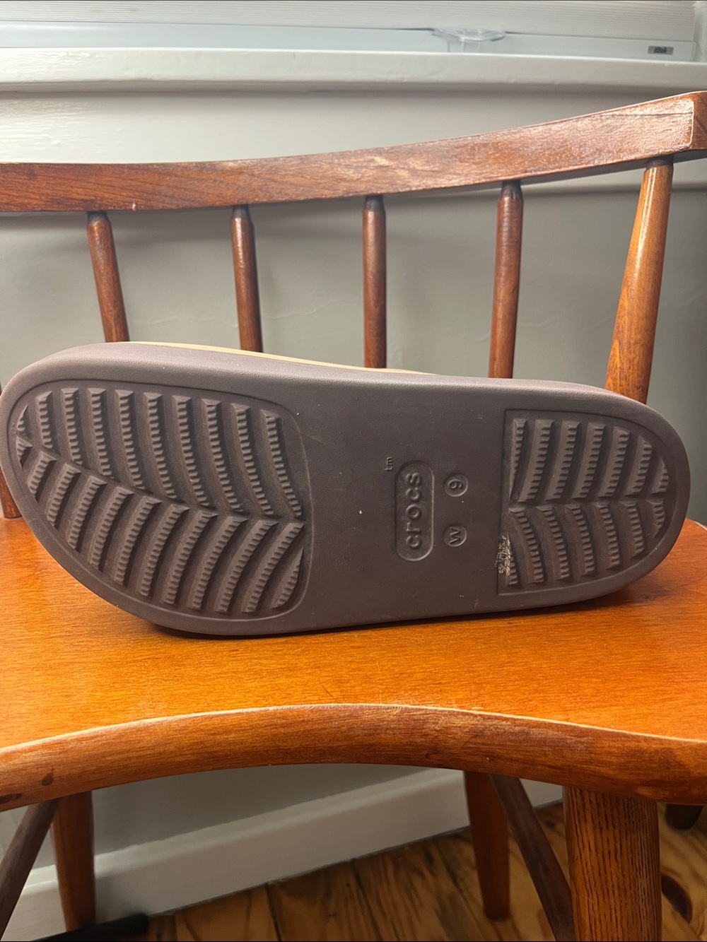 Crocs Dylan Platform Clog Sepia Brown Women’s Size 9 Chunky Slip On Sandals EUC - Picture 7 of 11